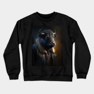 Royal Portrait of a Water Buffalo Crewneck Sweatshirt